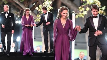Urocza interakcja między Tomem Cruise'em a Kate. Nagle szarmancki aktor chwycił księżną za rękę (WIDEO)