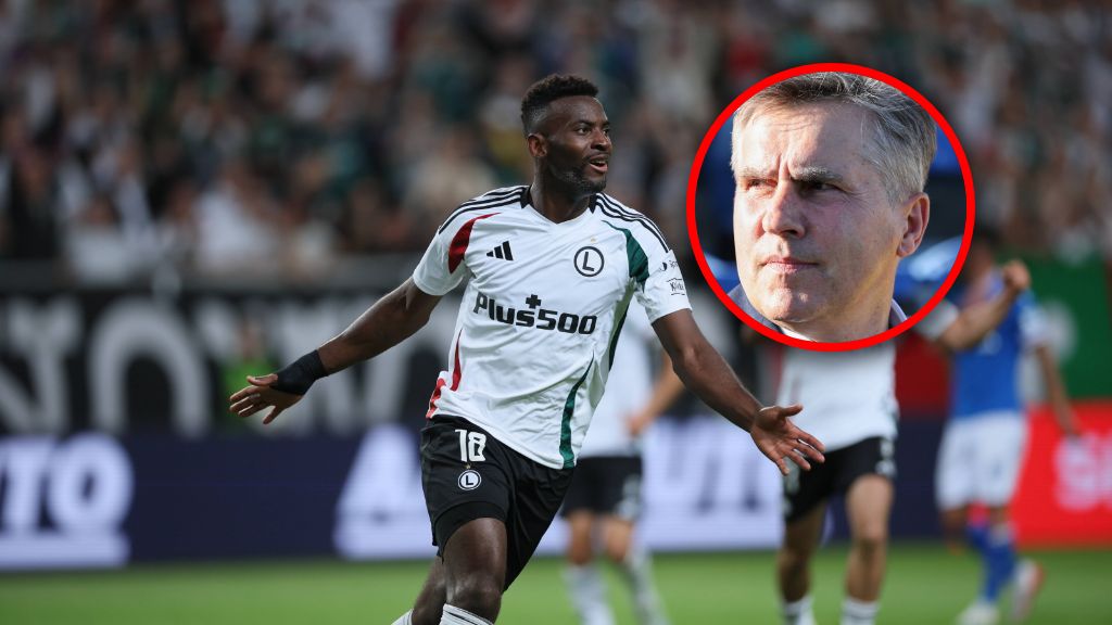 PAP / Leszek Szymański / Na zdjęciu: Jean Pierre Nsame, w kółku Dariusz Dziekanowski