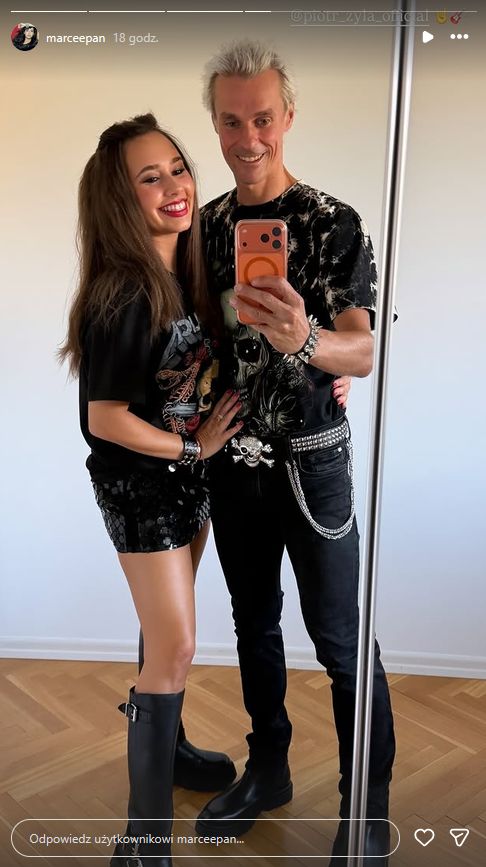 Piotr Żyła i Marcelina Ziętek