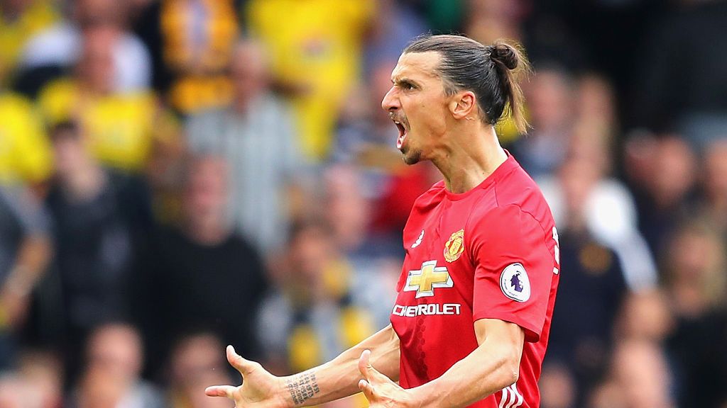 Getty Images / Richard Heathcote / Ibrahimović w koszulce Man Utd