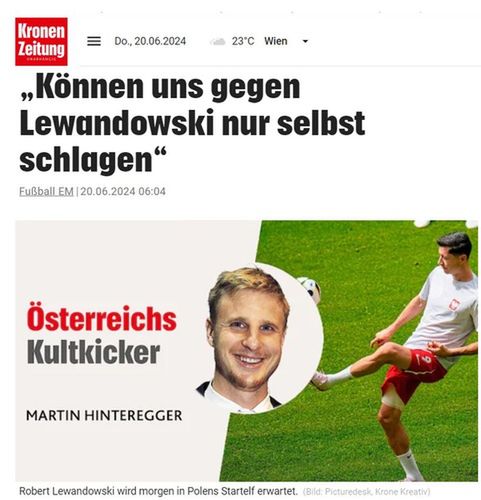 Tytuł felietonu w Krone