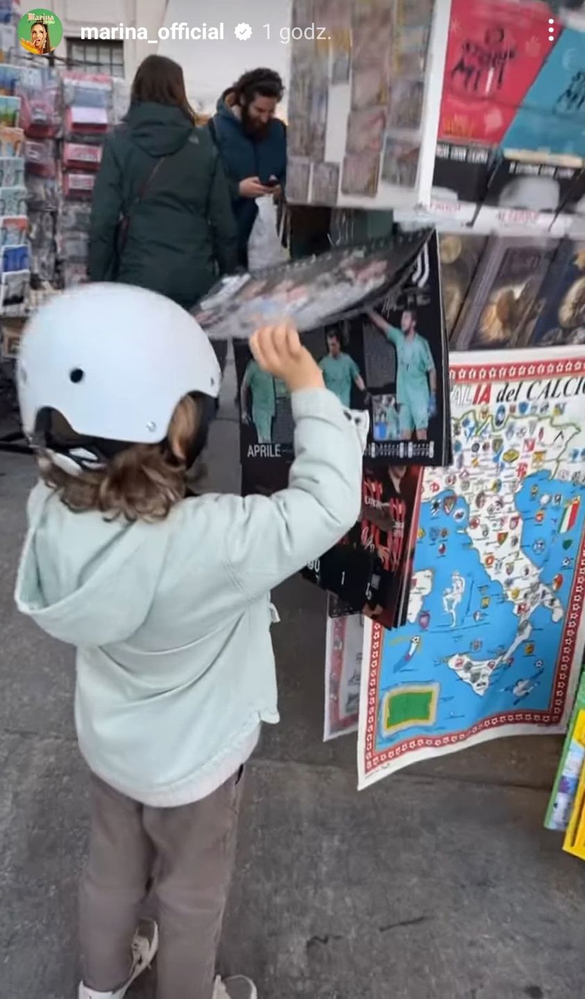 Marina relacjonuje czas z rodziną