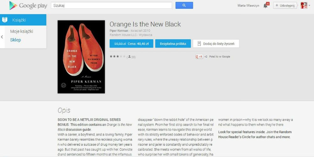 Polacy mogą już kupić e-booki w Google Play. Ale nie jest to rewelacyjna oferta 3