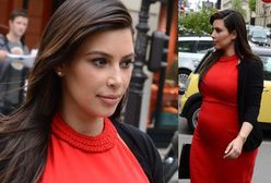 Kim Kardashian znowu w ciasnej sukience!