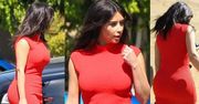 Kim Kardashian w czerwonej mini! Sexy?!