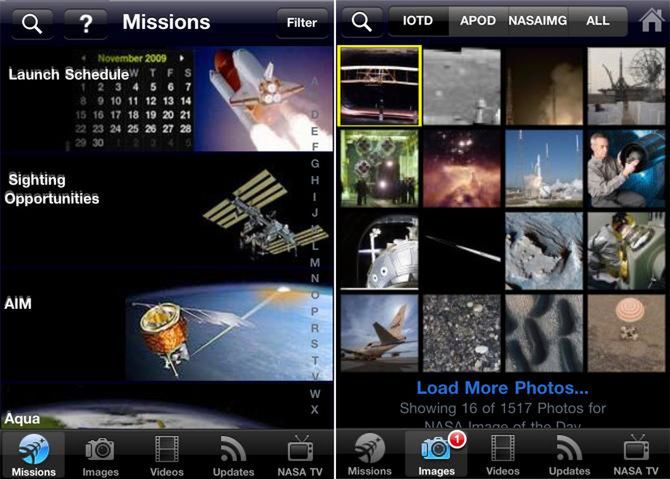 Oficjalna aplikacja NASA Androida