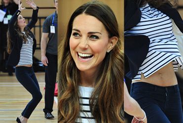 Kate Middleton pokazała brzuszek!