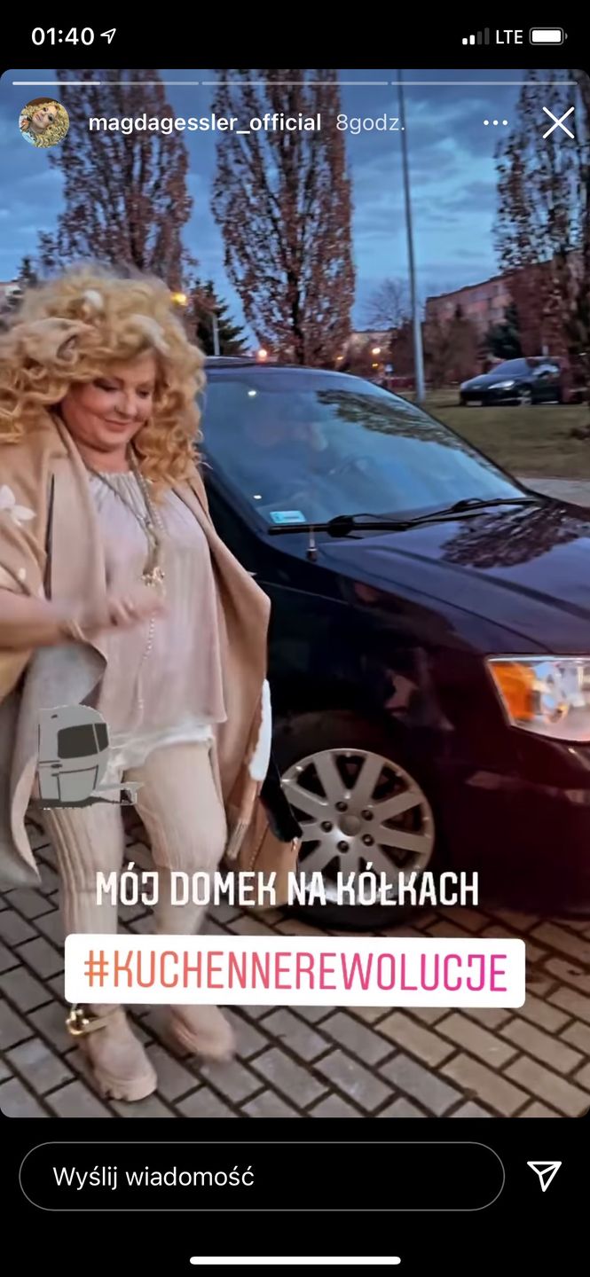 Magda Gessler w kamperze