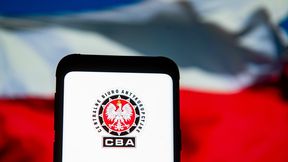 CBA w siedzibie Polsatu. W tle mecze reprezentacji Polski