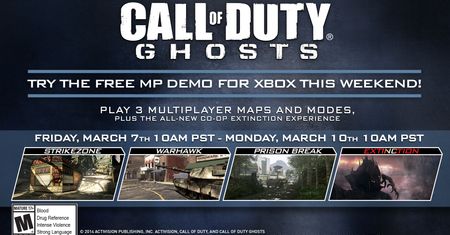 W weekend serwery Call of Duty: Ghosts na Xbox Live ugoszczą każdego