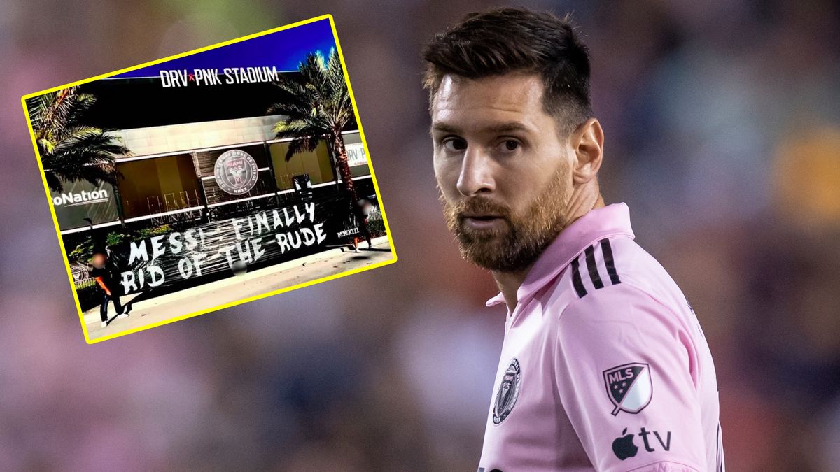 Zdjęcie okładkowe artykułu: Materiały prasowe / Na głównym zdjęciu: Lionel Messi (Ira L. Black/Corbis/Getty Images), w ramce: transparent ultrasów PSG (Twitter/MEGA PSG)