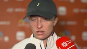 Stanęła przed kamerą. Świątek aż łamał się głos