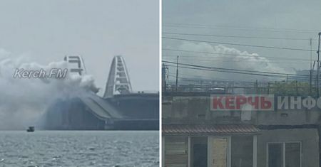 Potężny dym nad mostem Krymskim. Władze zabrały głos