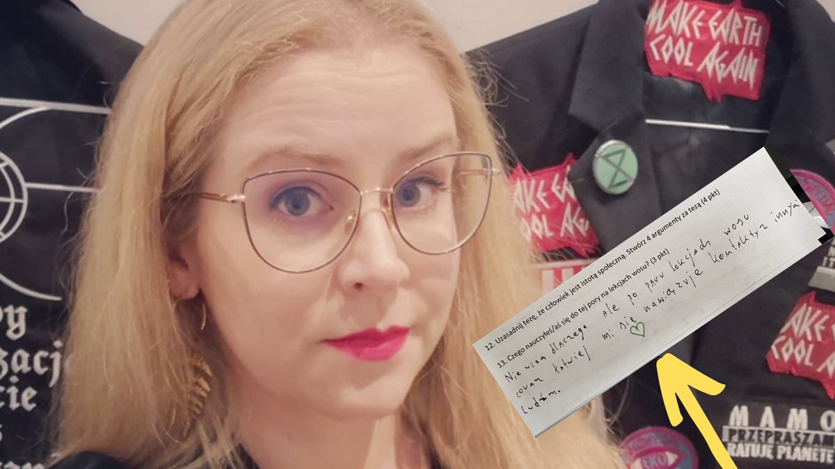 Nauczycielka pokazała wzruszający wpis od ucznia