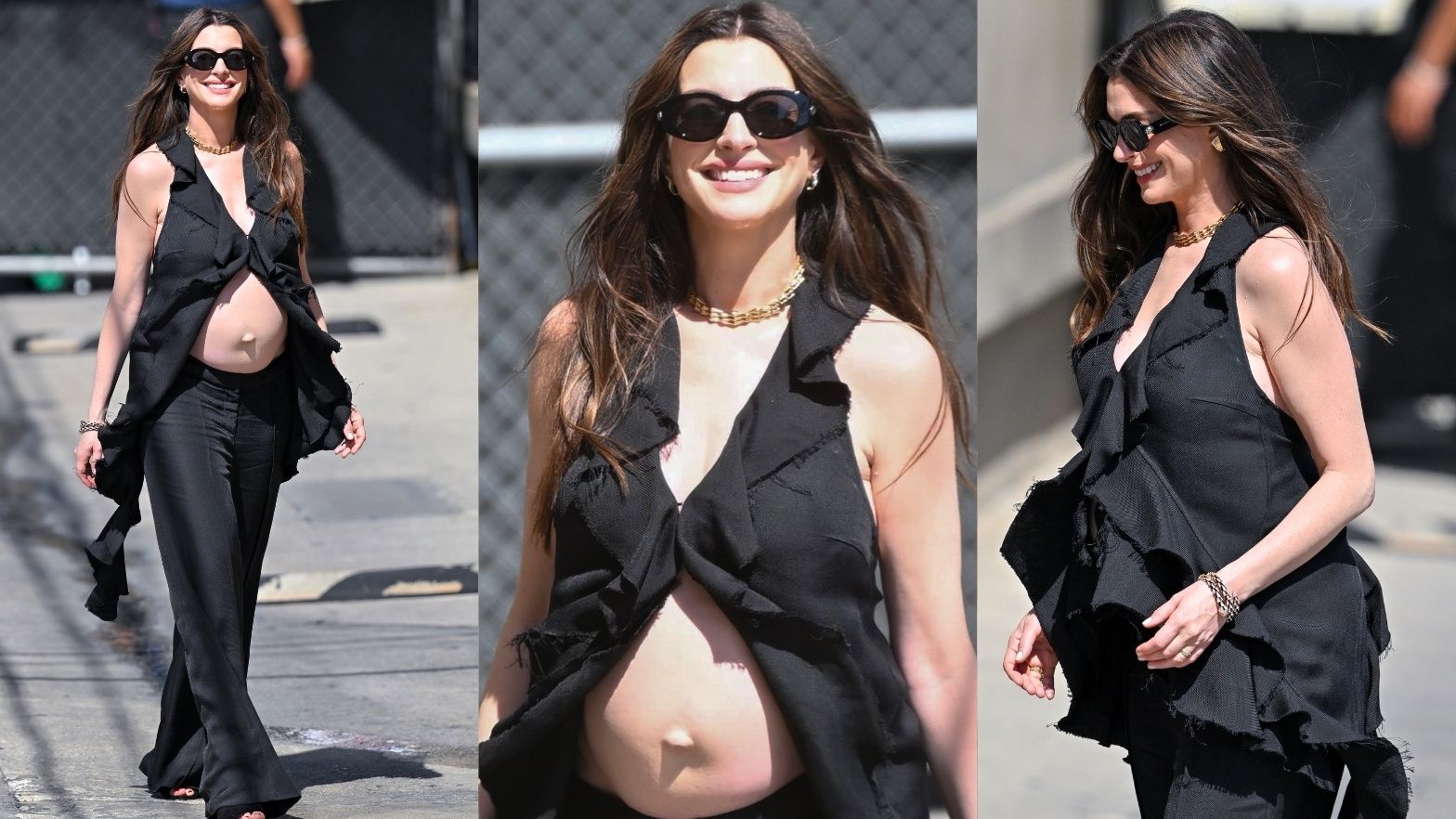 Anne Hathaway zadaje szyku przed studiem