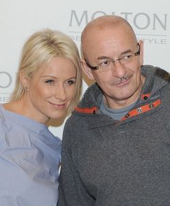 Marcin Daniec na noworocznym zdjęciu z żoną Dominiką Grobelską. Dzieli ich 20 lat