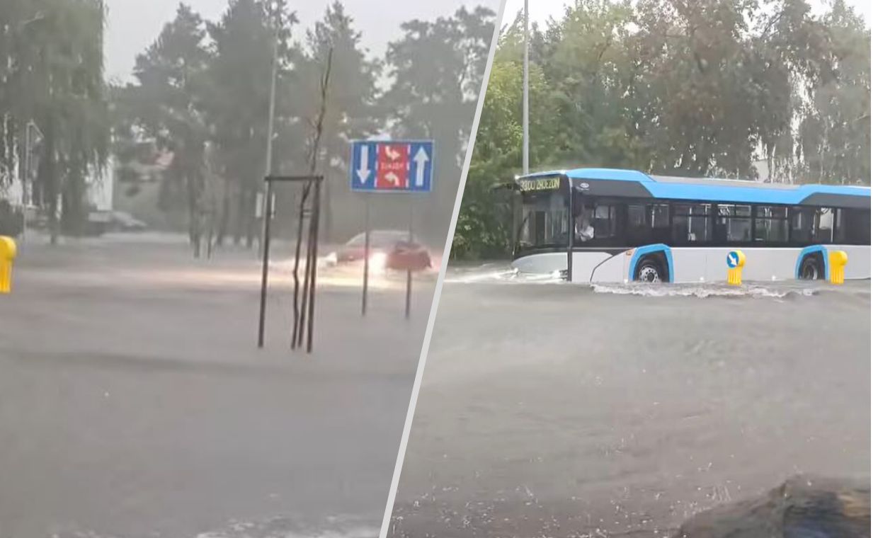 Wystarczyła jedna godzina. Miasto zalane, zebrany sztab kryzysowy