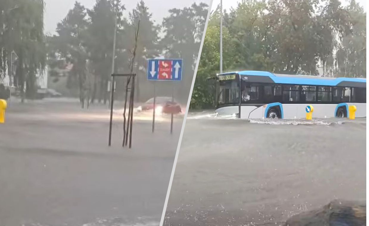 Wystarczyła jedna godzina. Miasto zalane, zebrany sztab kryzysowy