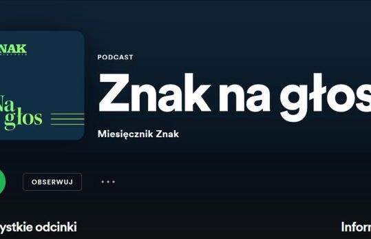 „Znak” ruszył z podcastami, na początek dwa własne cykle