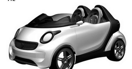 Smart Roadster i 2012 Mercedes SLK - wyciekły rysunki patentowe