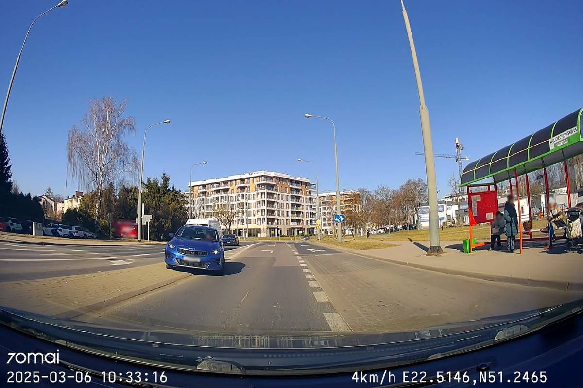 Kierowca kii jechał pod prąd na ul. Wojciechowskiej w Lublinie