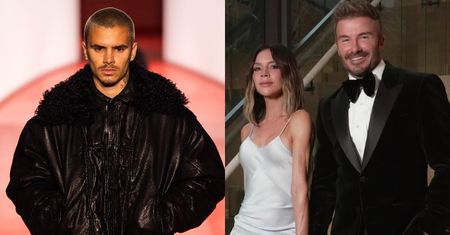 Romeo Beckham maszeruje po wybiegu podczas Tygodnia Mody. Zrobi karierę jak rodzice?