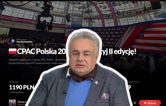 Zondacrypto już nie pomoże, Republika prosi widzów. Zbiórka na CPAC Polska