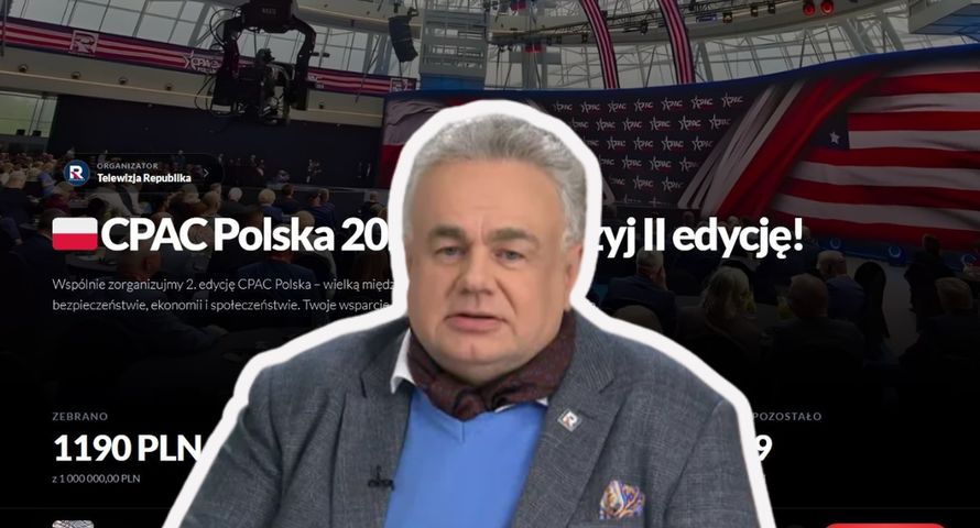 Zondacrypto już nie pomoże, Republika prosi widzów. Zbiórka na CPAC Polska