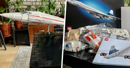 Pierwszy taki zestaw LEGO. Złożyłem Concorde'a z klocków