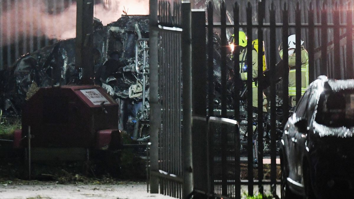 Getty Images / Getty Images / Na zdjęciu: wrak rozbitego helikoptera