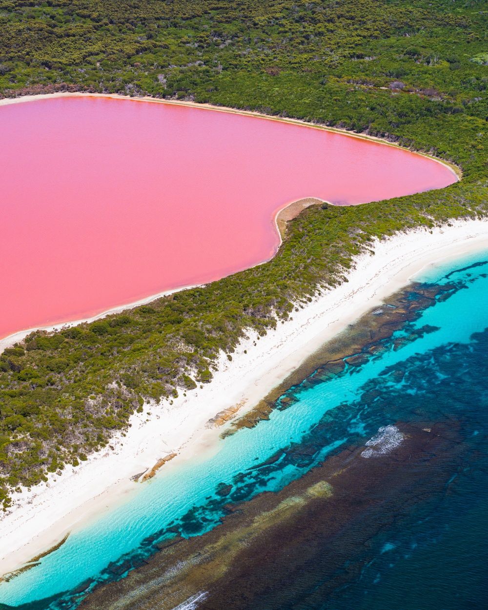 Hillier Lake z lotu ptaka