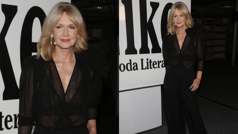 Grażyna Torbicka bryluje w przeźroczystej koszuli na gali 