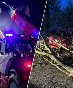 Niespokojnie w Małopolsce. Uszkodzone dachy, powalone drzewa