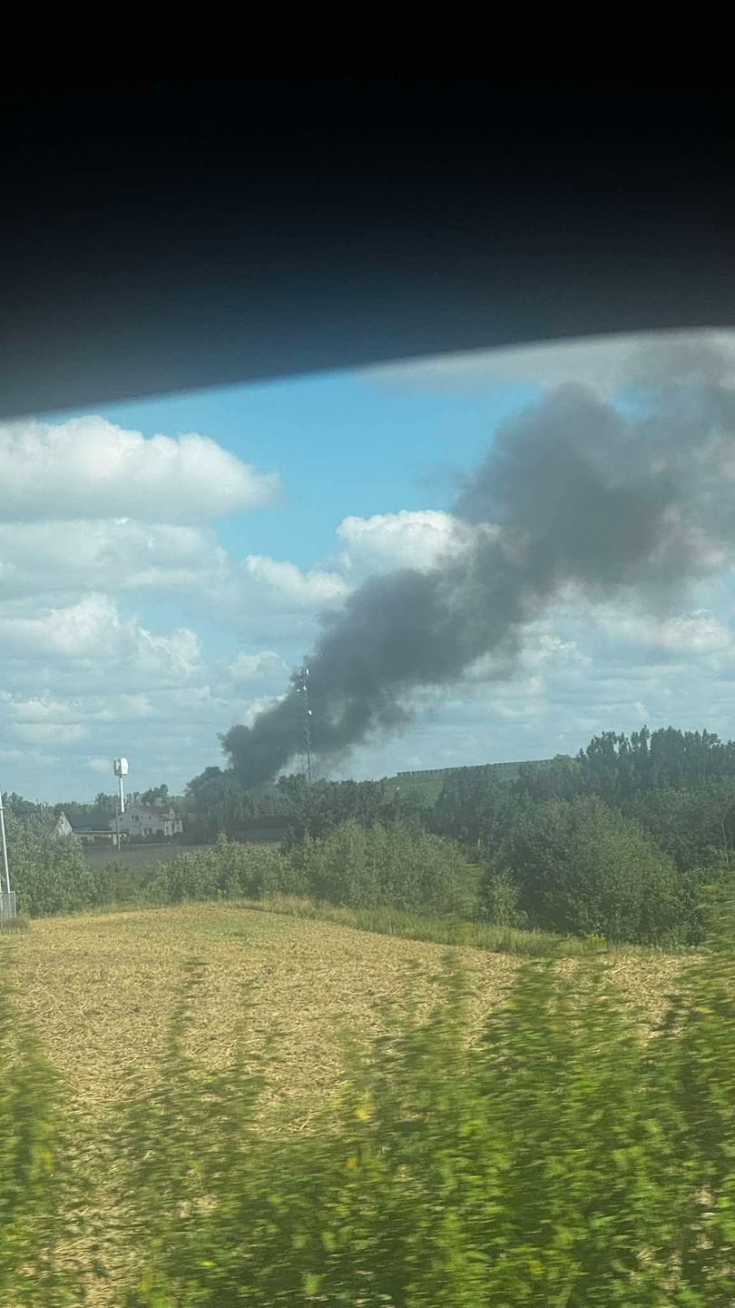 Pożar odpadów w Kobiernikach 