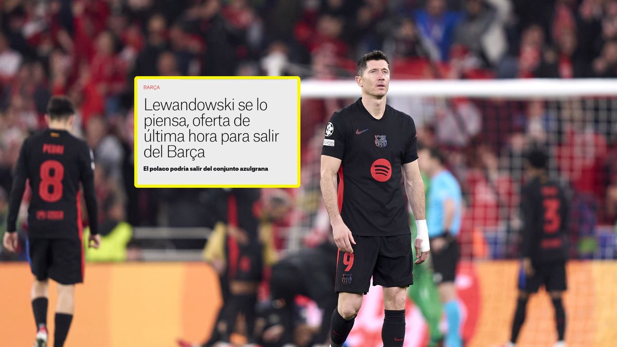 Getty Images / NurPhoto/El Nacional / Robert Lewandowski i nagłówek El Nacional