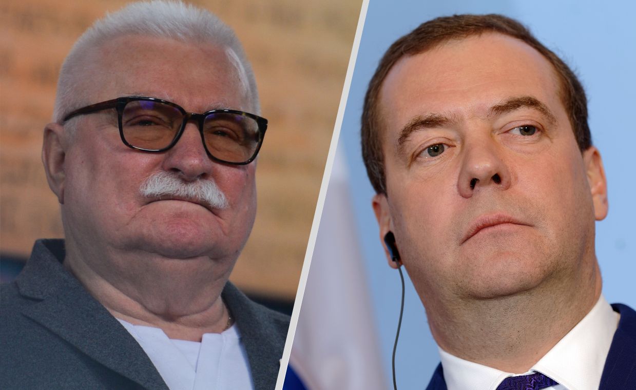 Słowa Wałęsy zabolały Rosjan. Wściekła reakcja Miedwiediewa