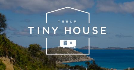 Tesla i solarny domek na kółkach