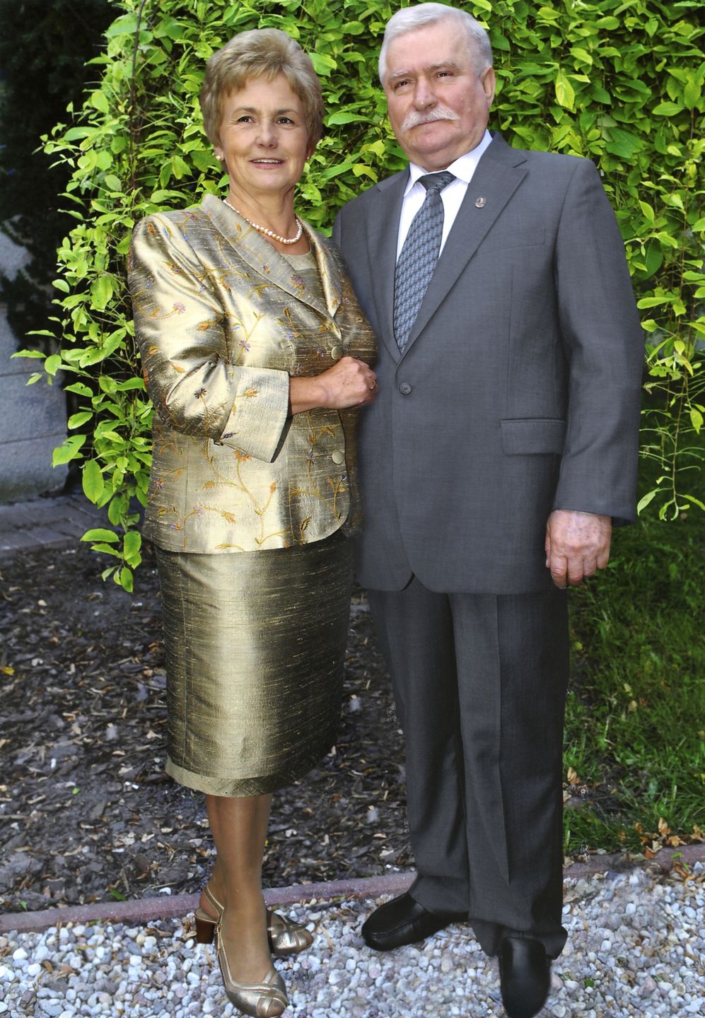 Danuta Wałęsa i Lech Wałęsa 
