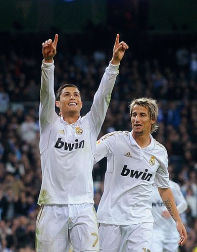 Na zdjęciu: Cristiano Ronaldo i Fabio Coentrao