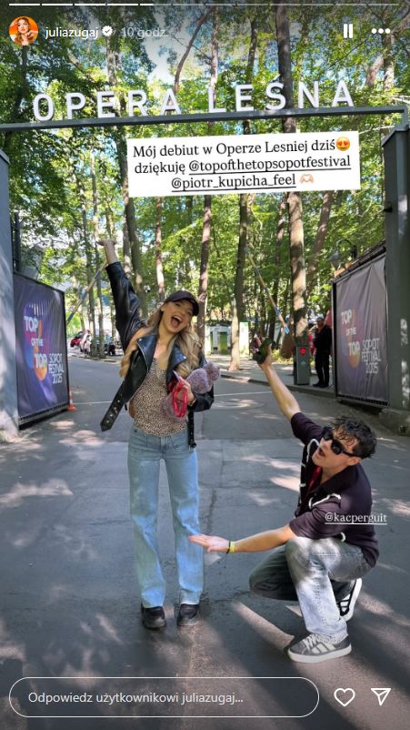 Julia Żugaj cieszy się na debiut w Sopocie