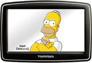 Homer Simpson wkręcił się do TomToma
