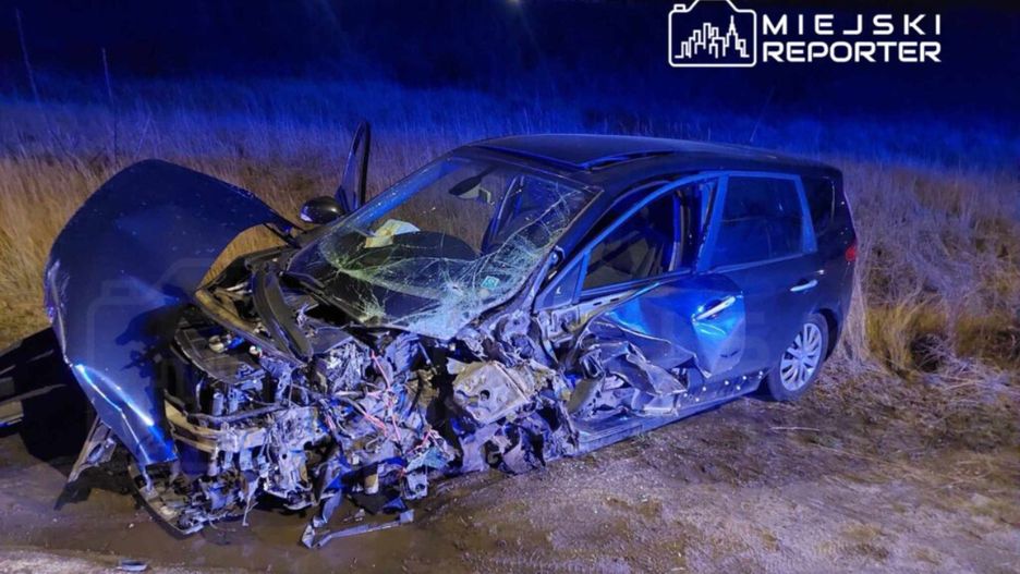 Czołowe zderzenie w Warszawie