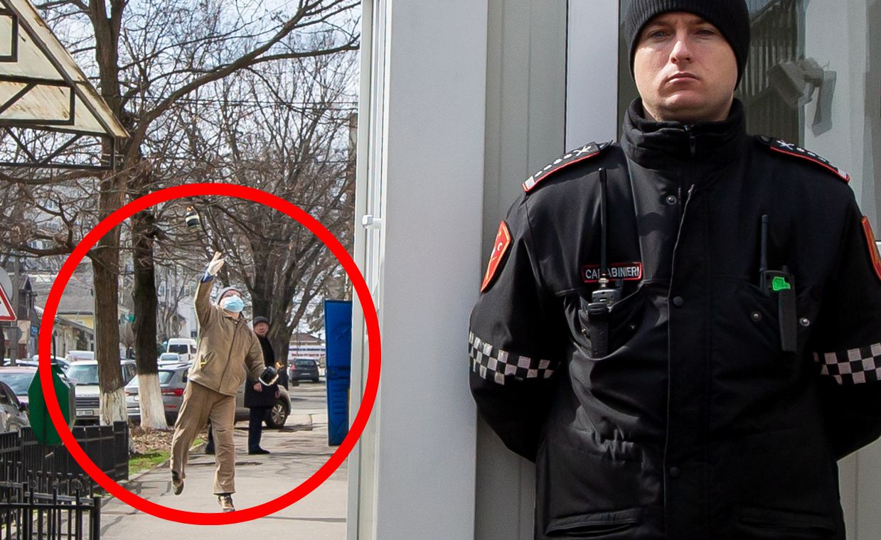 In Kishinev, a 54-year-old threw two Molotov cocktails onto the premises of the Russian embassy.
