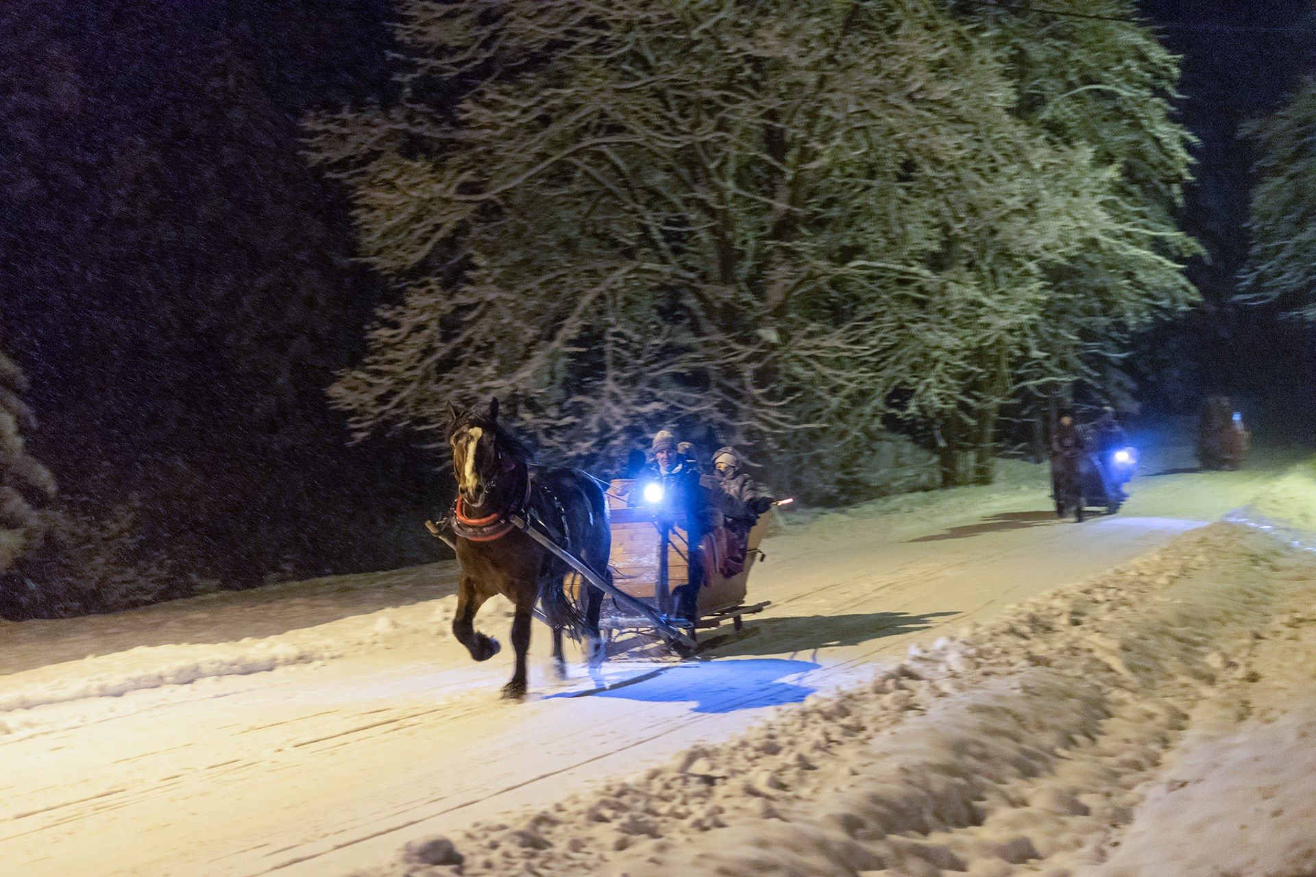 Kulig w górach to nie lada frajda