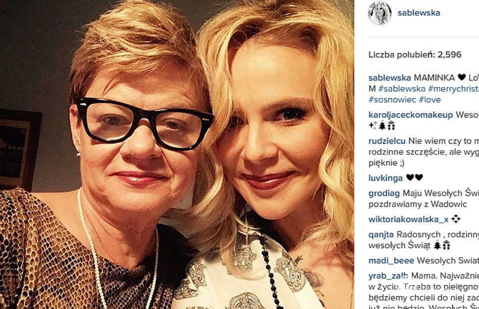 Maja Sablewska z mamą