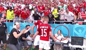 Piłkarz zdemolował stanowisko dziennikarki