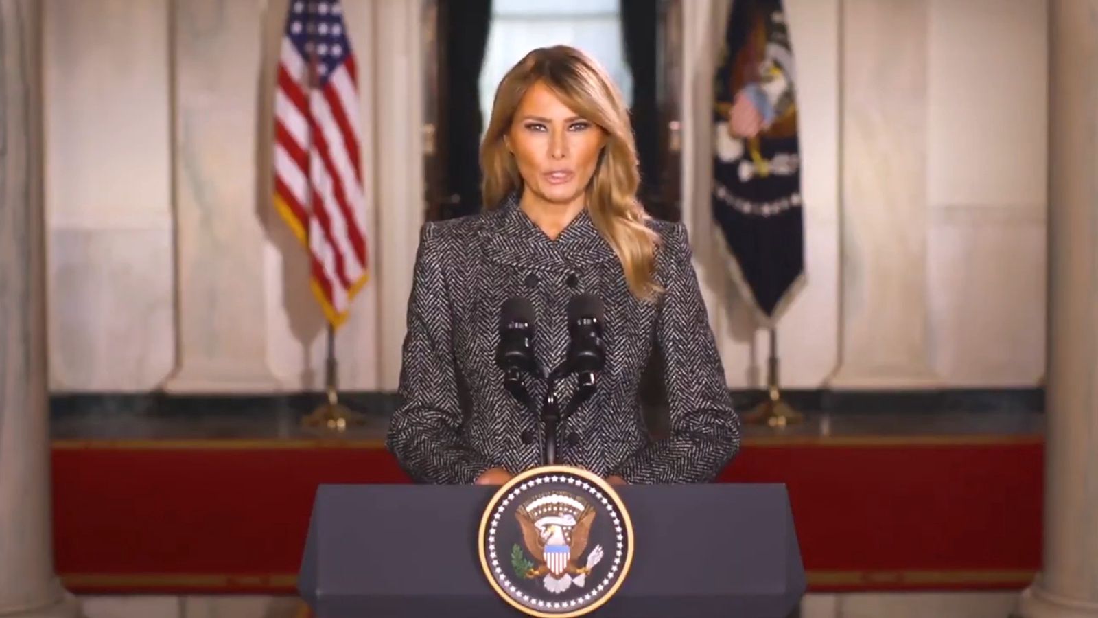 Melania Trump żegna się z Białym Domem