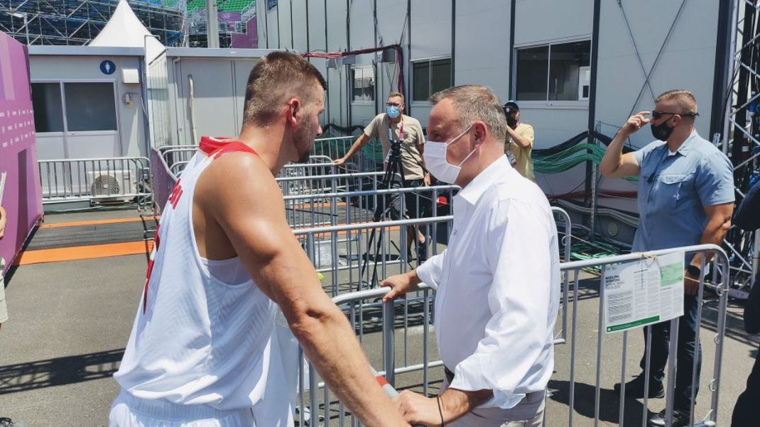 Andrzej Duda i Przemysław Zamojski