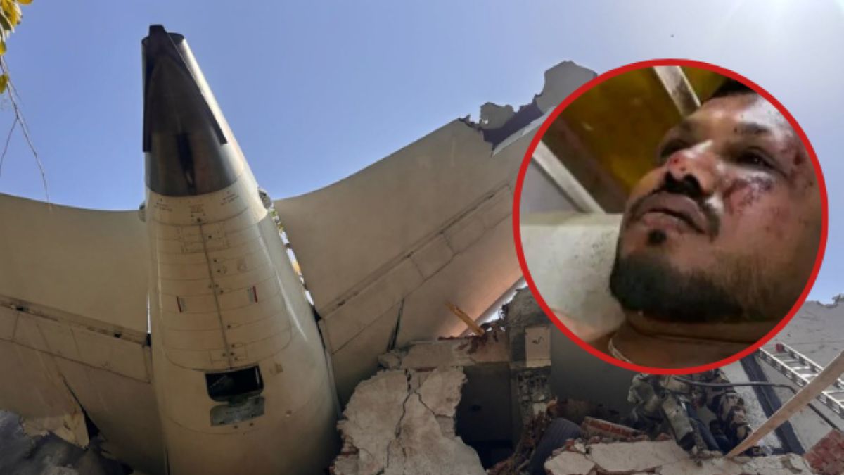 Vishwash Kumar Ramesh jako jedyny przeżył katastrofę w Indiach