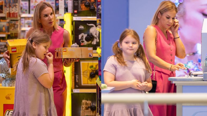 Marta i Kasia Nawrockie na zakupach